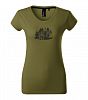 Dámské tričko myslivecké s přírodou PXT CREATIVE 154 avocado green vel. L  - Obrázek (6)